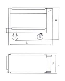 service cart size